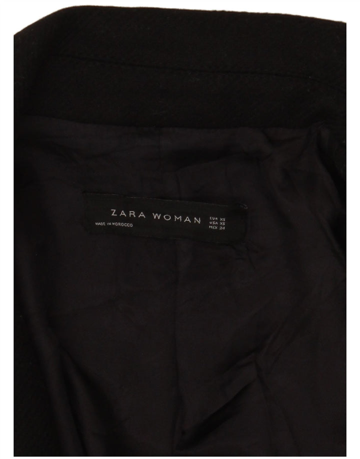 Zara Mujer Abrigo UK 6 XS Negro