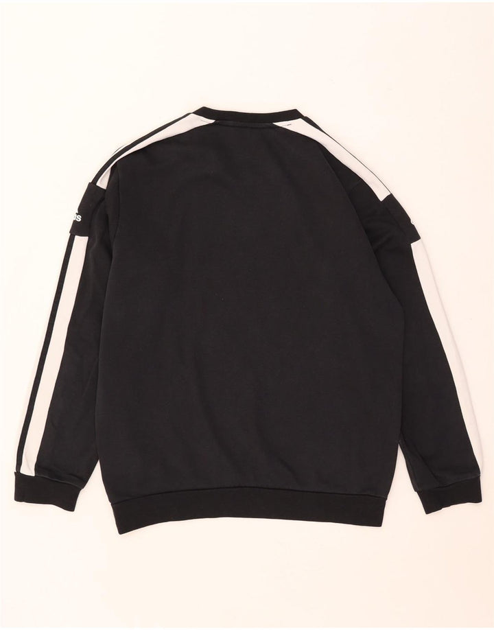 Adidas Hombre Sudadera Gráfica Jersey De Algodón Color Block Mediano Negro