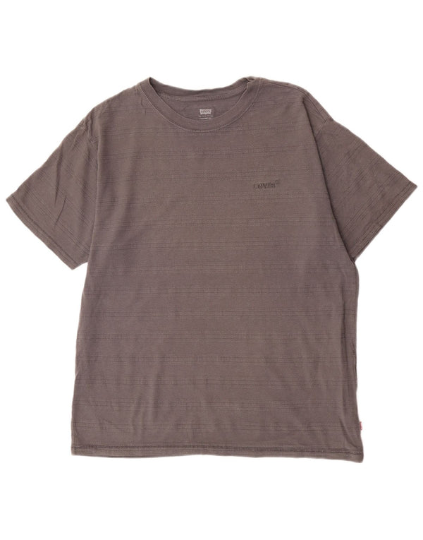 Levi's Camiseta Vintage Fit Para Hombre Top Pequeño De Algodón Gris