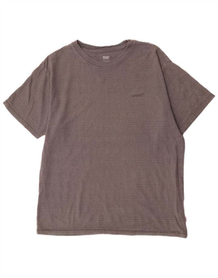 Levi's Camiseta Vintage Fit Para Hombre Top Pequeño De Algodón Gris
