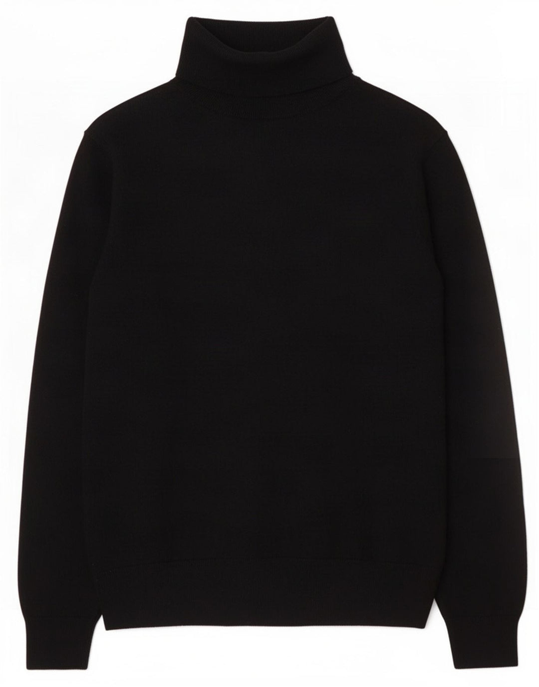 Marks & Spencer Suéter tipo jersey con cuello vuelto y autógrafo para mujer UK 46 Grande Negro