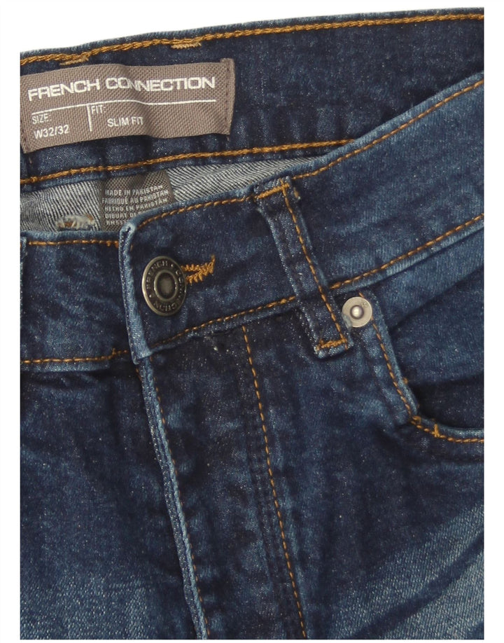 French Connection Vaqueros ajustados para hombre W32 L32 Algodón azul