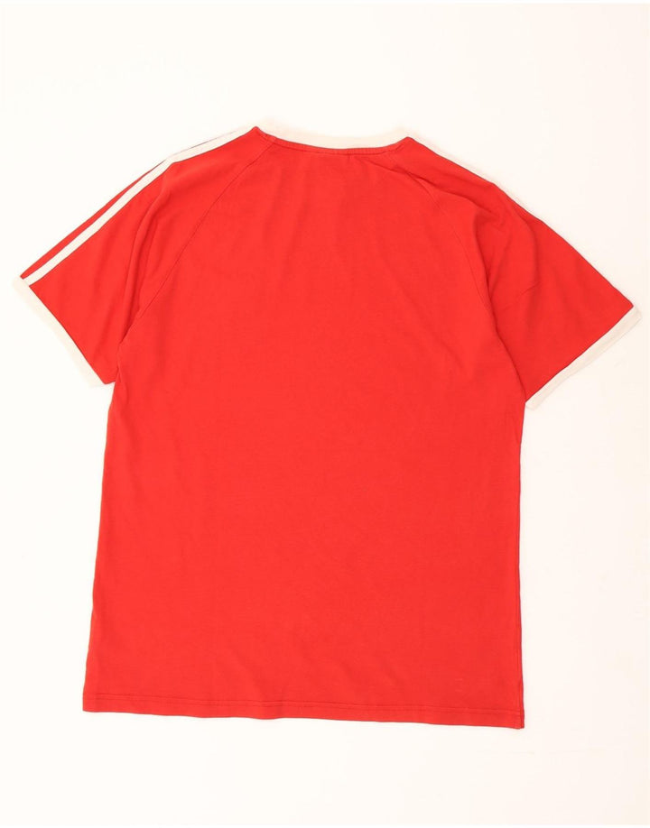 ADIDAS Camiseta Hombre Top Grande Algodón Rojo