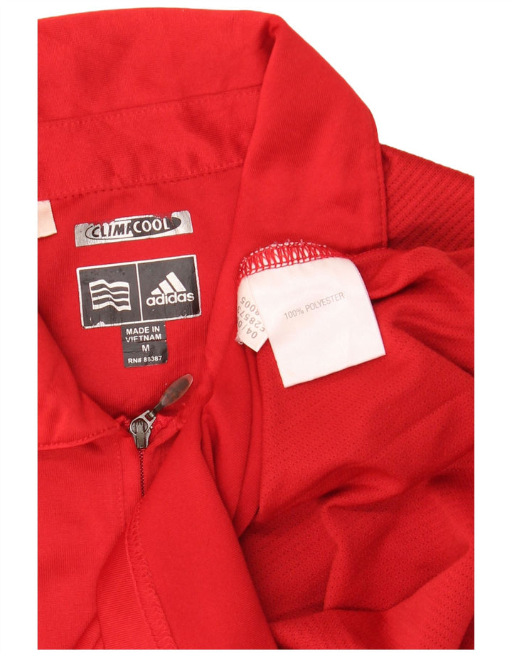 Adidas - Polo sin mangas Climacool para mujer, talla 40, poliéster rojo mediano