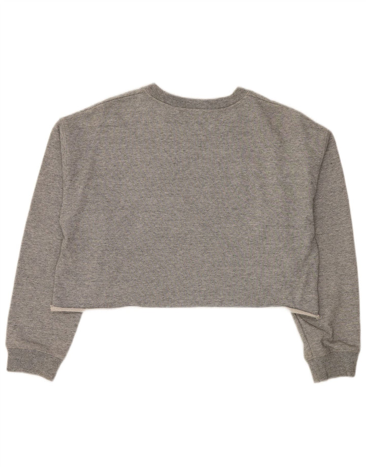 Levi's Sudadera con gráfico extragrande para mujer, talla 10, algodón gris pequeño