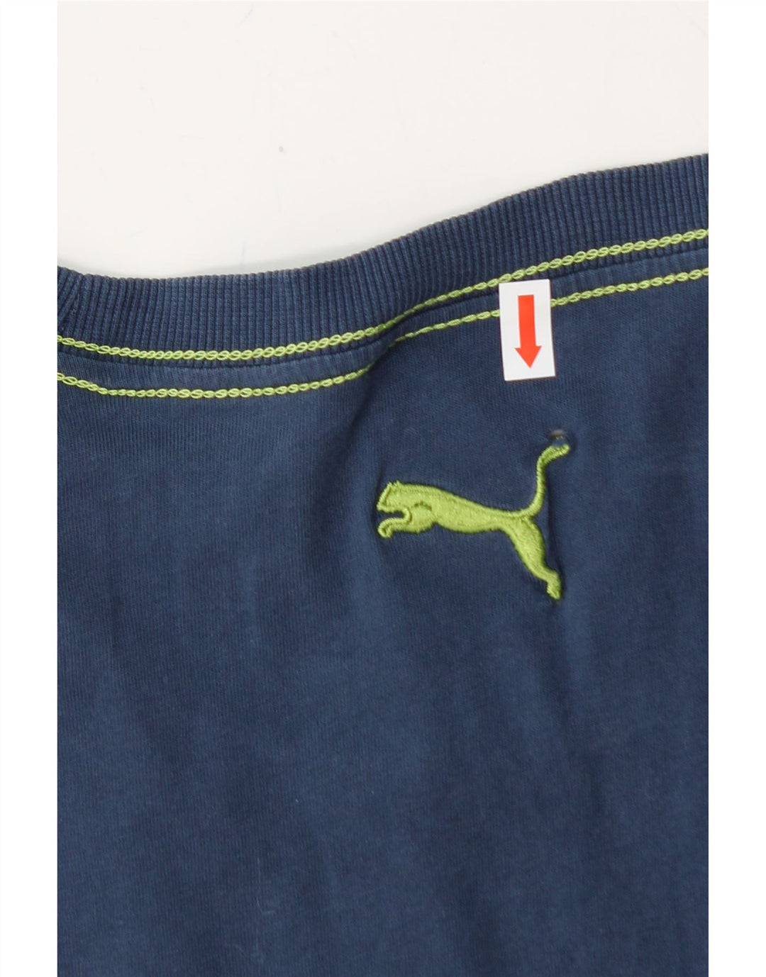 PUMA Mens Graphic T-Shirt Top Large Blue Cotton Vintage Puma and Second-Hand Puma from Messina Hembry 