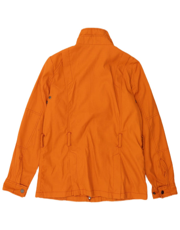Zara Mujer Chaqueta Utilitaria UK 44 Mediana Naranja Nylon