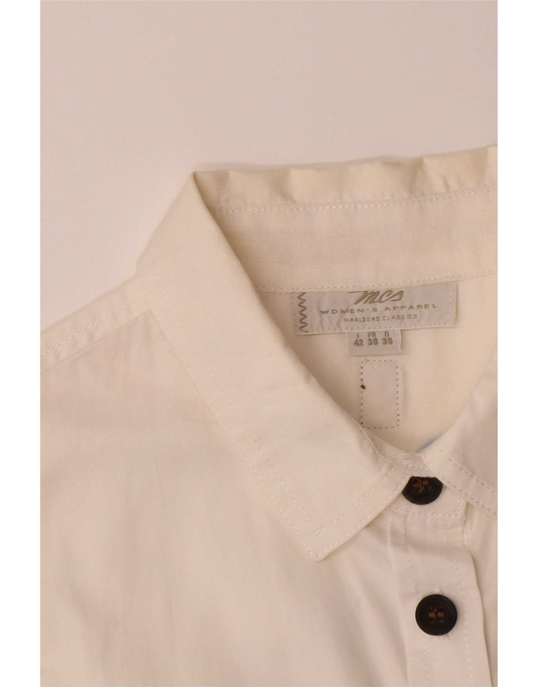Marlboro Classics Vestido camisero sin mangas para mujer IT 42 Medium White