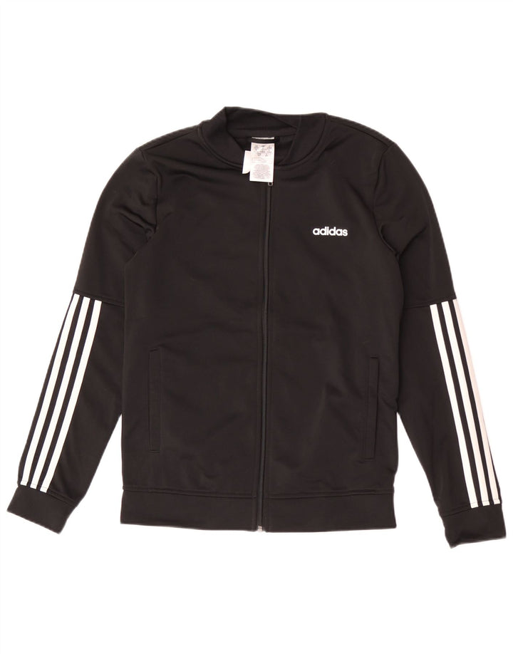 Adidas - Chaqueta de chándal para mujer, talla 8/10, poliéster negro pequeño