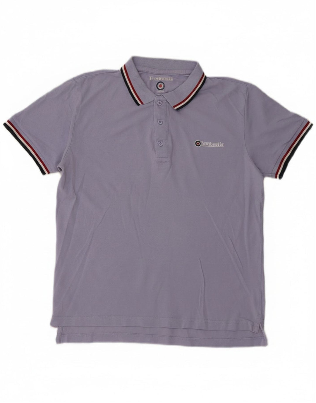 Polo Lambretta Hombre Algodón Azul Medio