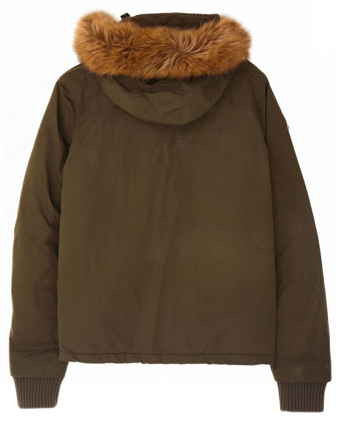 Superdry Chaqueta Cortavientos Con Capucha Para Mujer UK 44 Poliéster Caqui Mediano