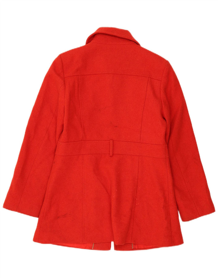 Marks & Spencer Abrigo para mujer Reino Unido 12 Acrílico rojo mediano