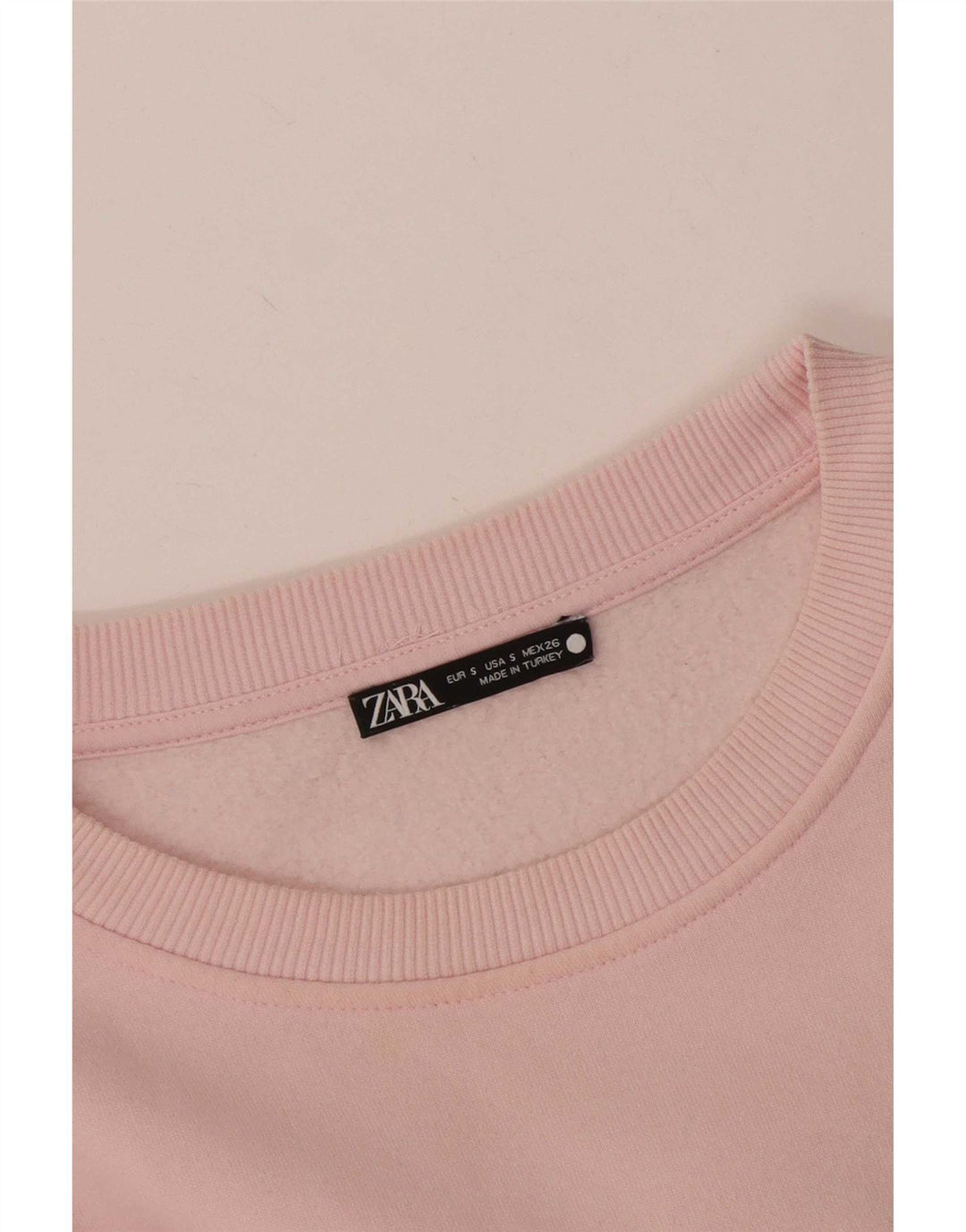 Zara Mujer Sudadera Jumper UK 10 Small Rosa