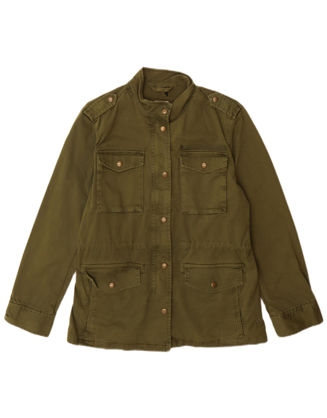Gap Chaqueta militar extragrande para mujer UK 10 Small Algodón verde