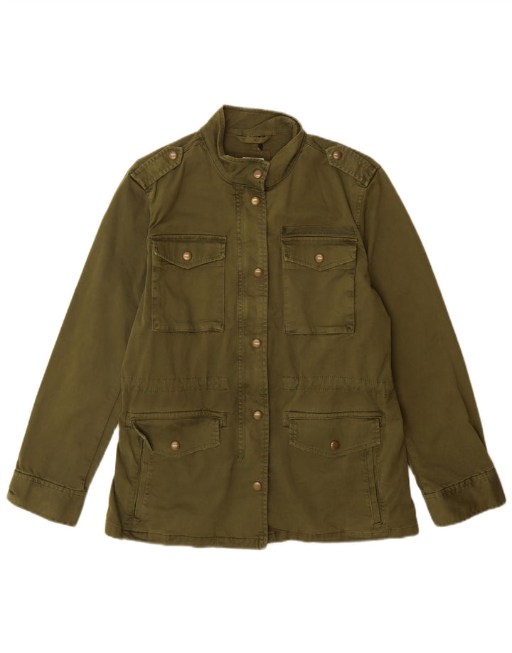 Gap Chaqueta militar extragrande para mujer UK 10 Small Algodón verde