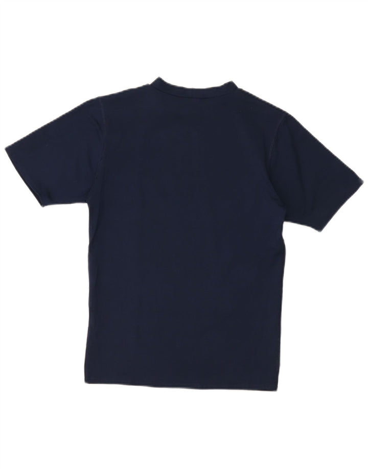 Nike Camiseta Dri Fit para mujer UK 12 Medium Azul marino Poliéster