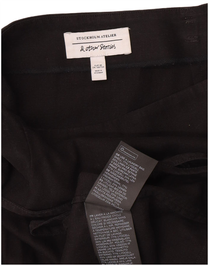 & Other Stories Falda cruzada para mujer EU 38 Medium W26 Lyocell negro