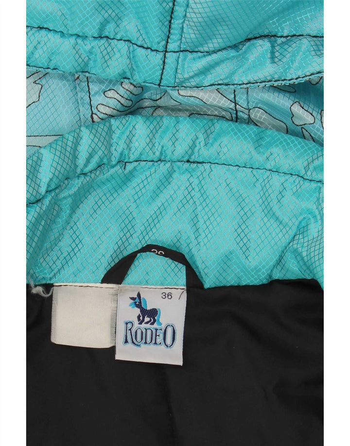 Rodeo Abrigo cortavientos extragrande con capucha para mujer IT 36 XS Azul