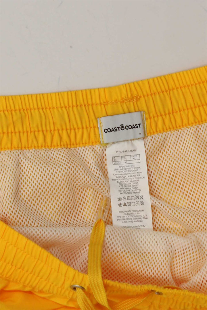 COAST Boys Swimming Shorts 11-12 Years XL  Yellow Polyester