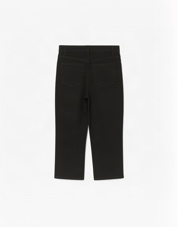 Marks & Spencer Jeans Capri para Mujer UK 14 Medium W30 L22 Algodón Negro