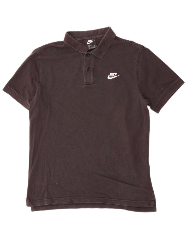 Nike Mens Polo Shirt Medium Black Cotton