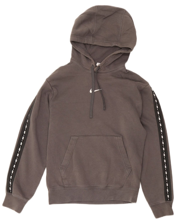 Nike Jersey con capucha gráfica para hombre XS Gris Colorblock Algodón