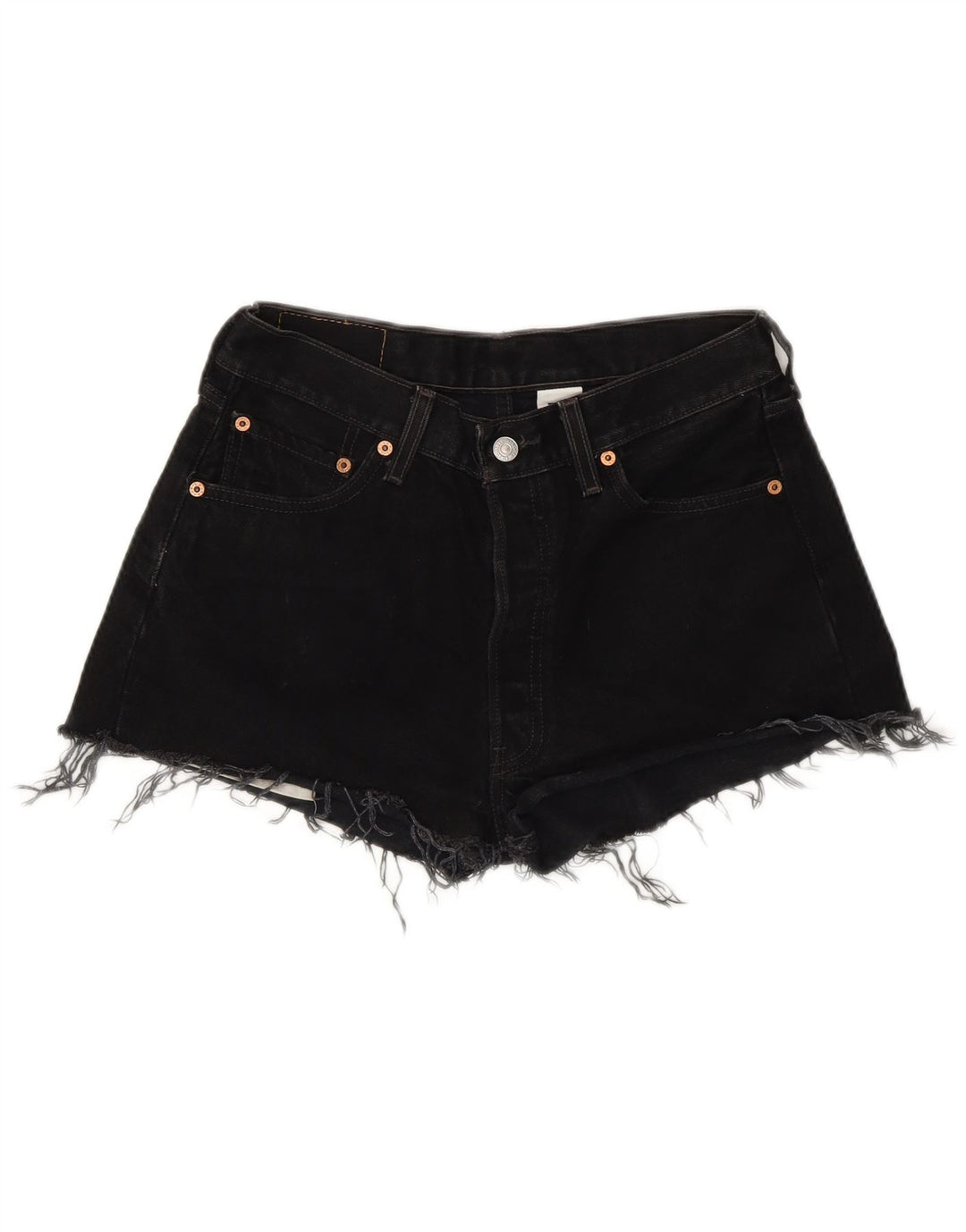 Levi's Mujer 501 Shorts De Mezclilla W30 Medium Negro Algodón