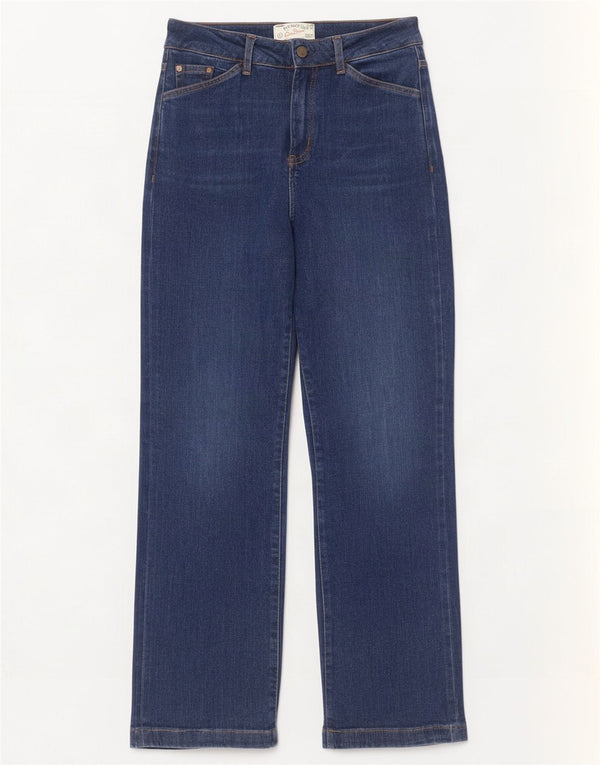 Vaqueros de pierna ancha Elise para mujer de Fat Face UK 10 Small W30 L30 Algodón azul