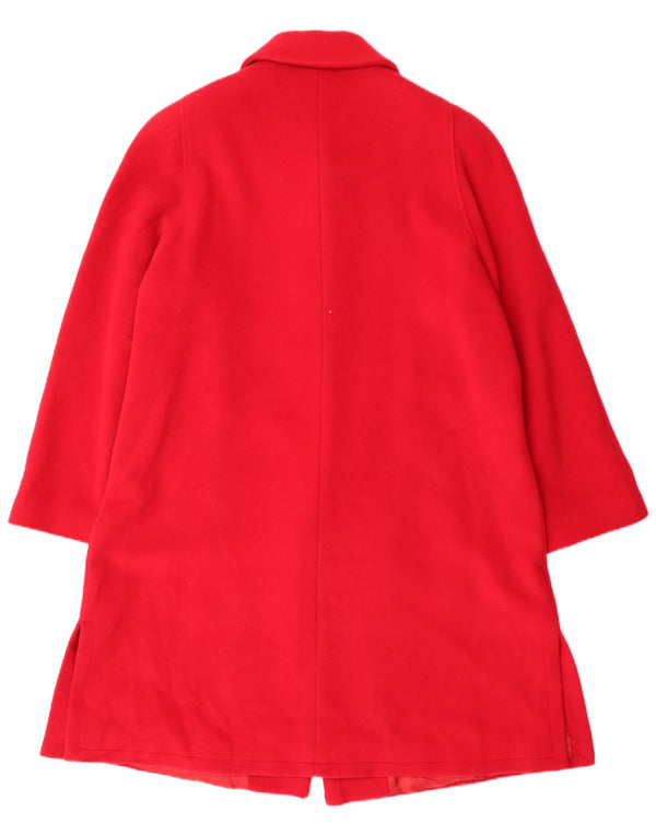 Abrigo vintage para mujer IT 44 Lana nueva roja mediana