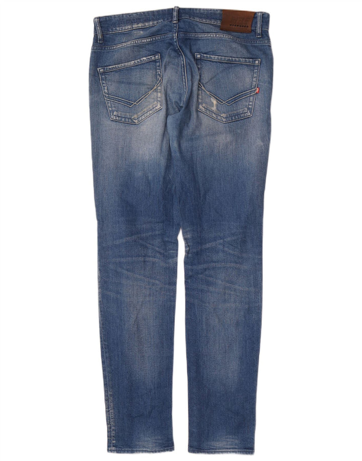 Rifle Jeans ajustados desgastados para hombre W32 L34 Algodón azul