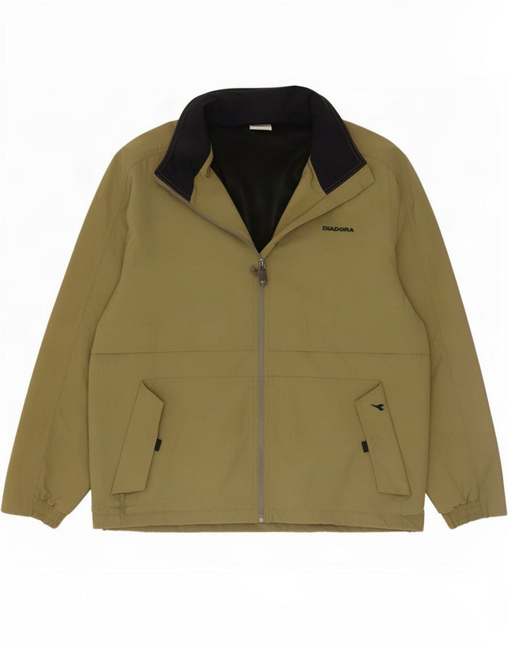 Diadora Chubasquero Hombre UK 38 Medium Caqui Poliamida