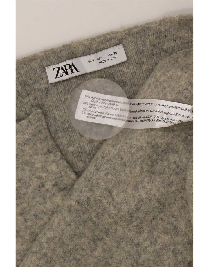 Zara Mujer Conjunto De Punto Extragrande De 2 Piezas Reino Unido 10 Pequeño Acrílico Gris