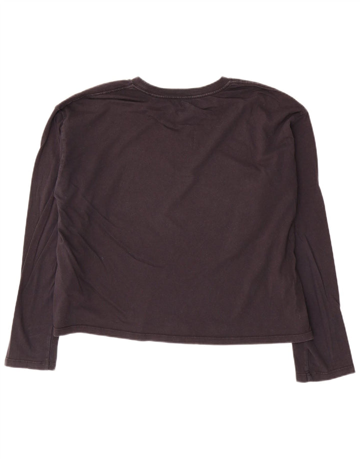 Levi's Top corto para mujer de manga larga UK 44 Algodón azul marino mediano