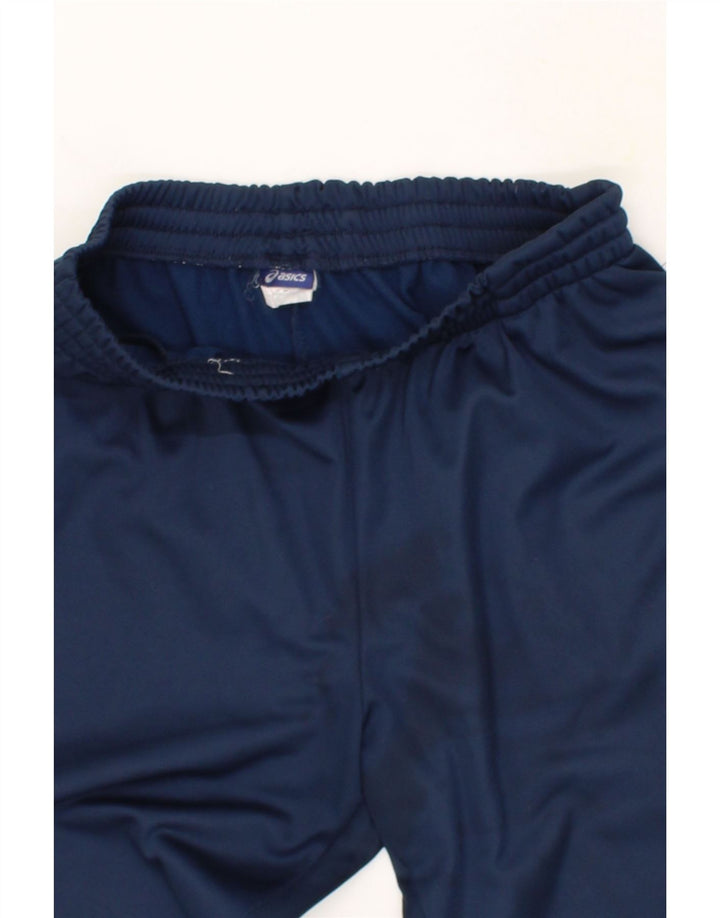 ASICS Womens Tracksuit Trousers Large  Navy Blue Polyester Vintage Asics and Second-Hand Asics from Messina Hembry 