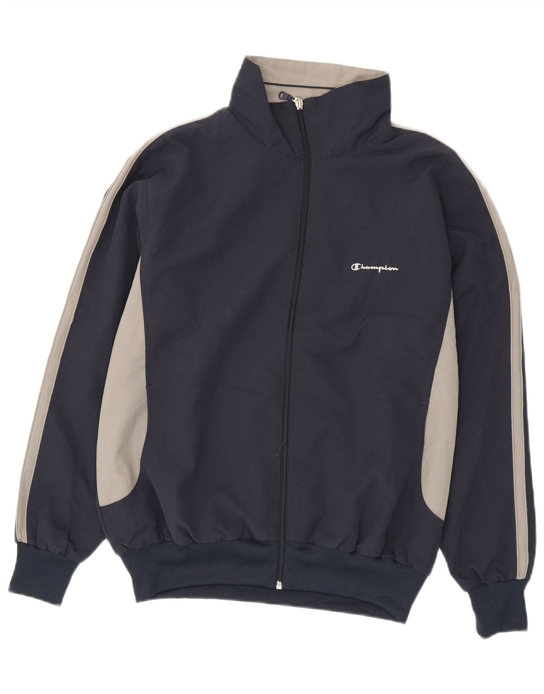 Champion Chaqueta de chándal para hombre Small Azul marino Colorblock Poliéster