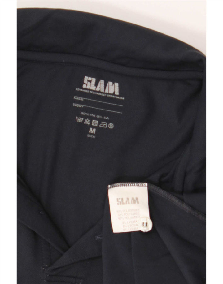 Slam Polo gráfico para hombre Poliamida azul marino mediano