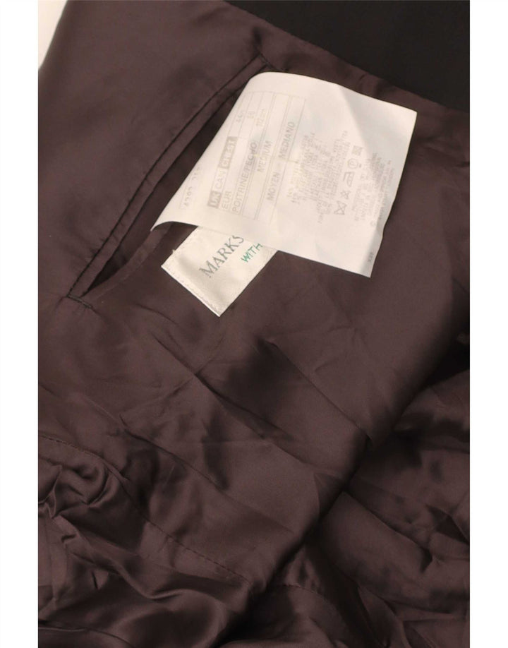 Marks & Spencer Chaqueta tipo blazer con doble botonadura para hombre UK 44 XL Poliéster negro
