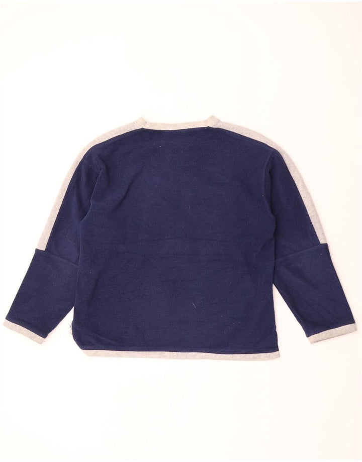 Fila Hombre Graphic Fleece Jumper Large Azul Marino Colorblock Poliéster