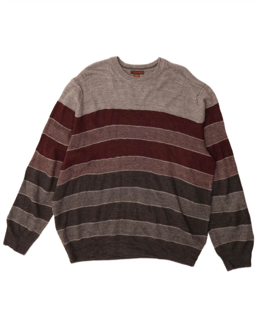 Dockers Jersey De Cuello Redondo Para Hombre XL Acrílico A Rayas Multicolor