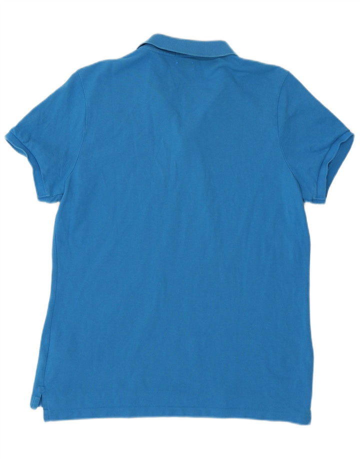 POLO RALPH LAUREN Polo ajustado para mujer UK 40 XL Algodón azul