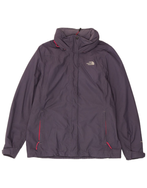 The North Face Chaqueta cortavientos con capucha para mujer UK 40 Large Nylon morado
