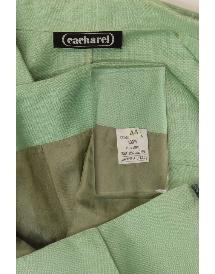 Cacharel Conjunto de falda de 2 piezas con doble botonadura para mujer IT 44 Medium W28 Verde