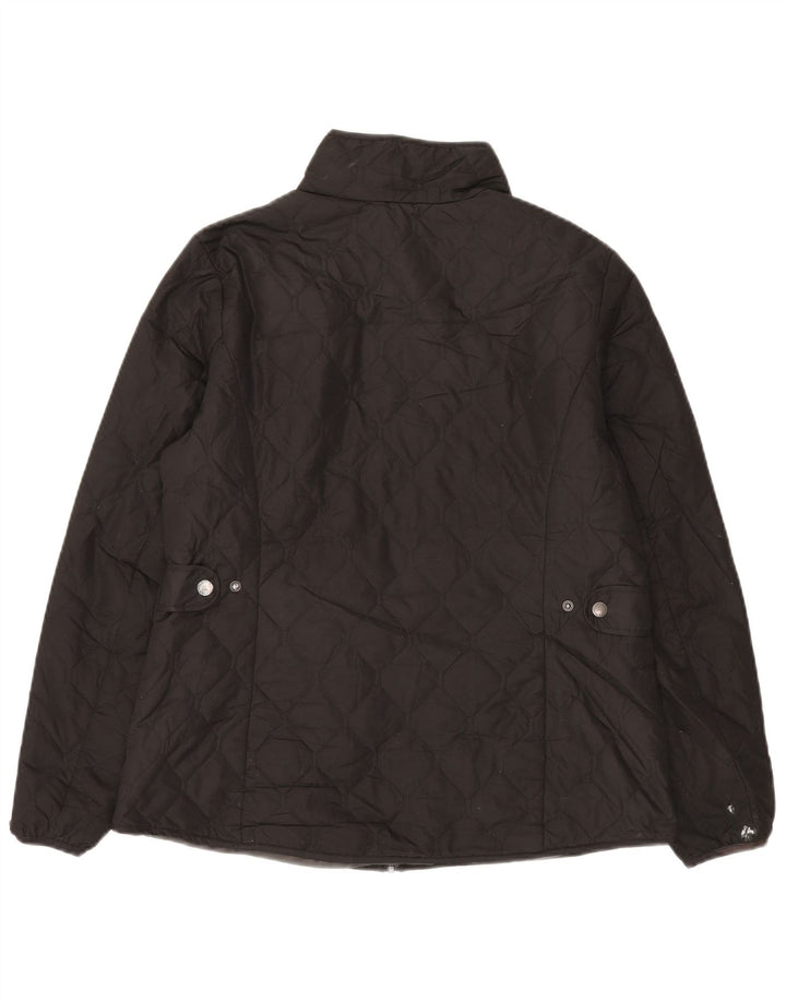 Eddie Bauer Chaqueta acolchada para mujer UK 46 Grande Poliéster negro