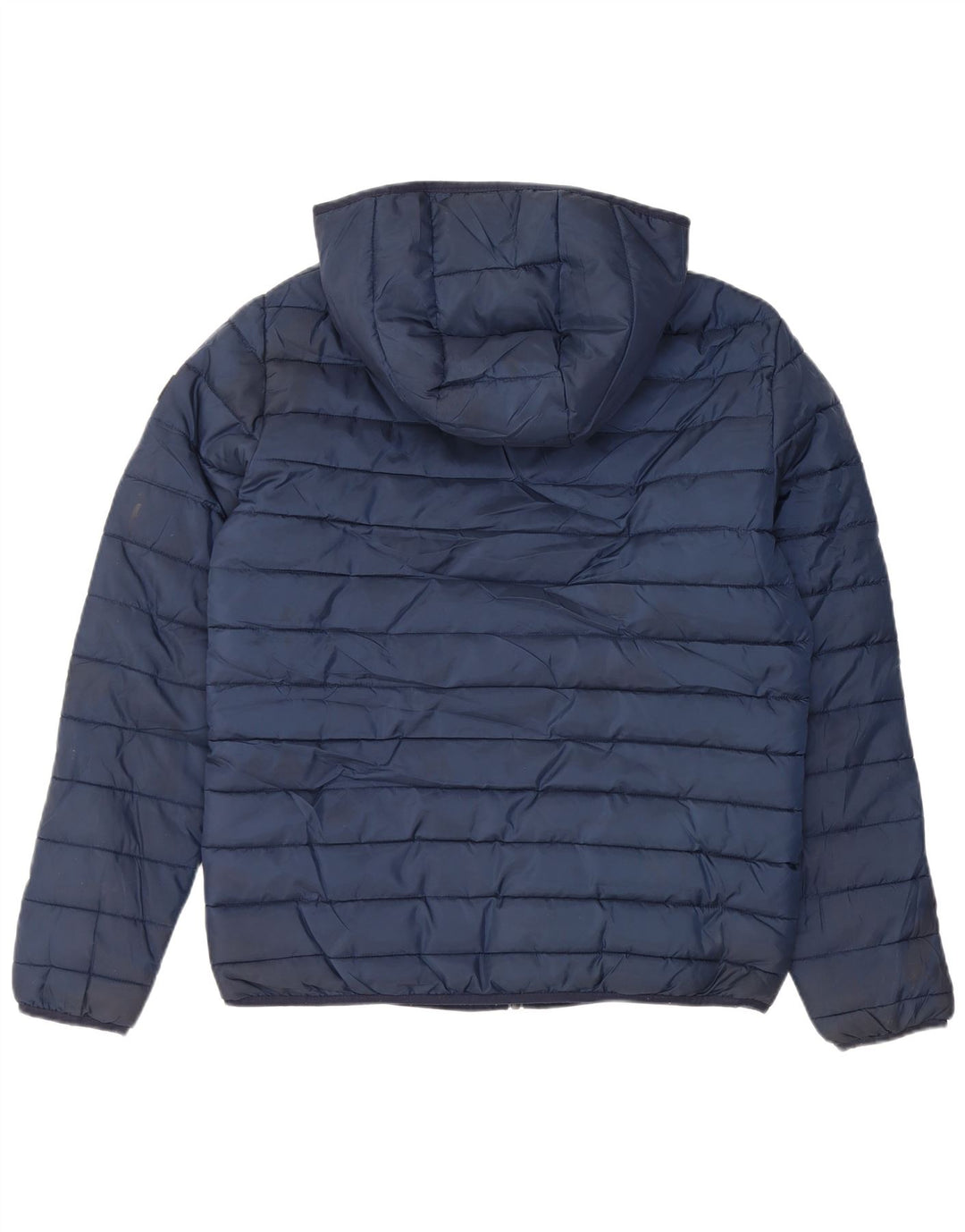 JACK & JONES Chaqueta acolchada con capucha para hombre UK 40 Large Poliéster azul marino