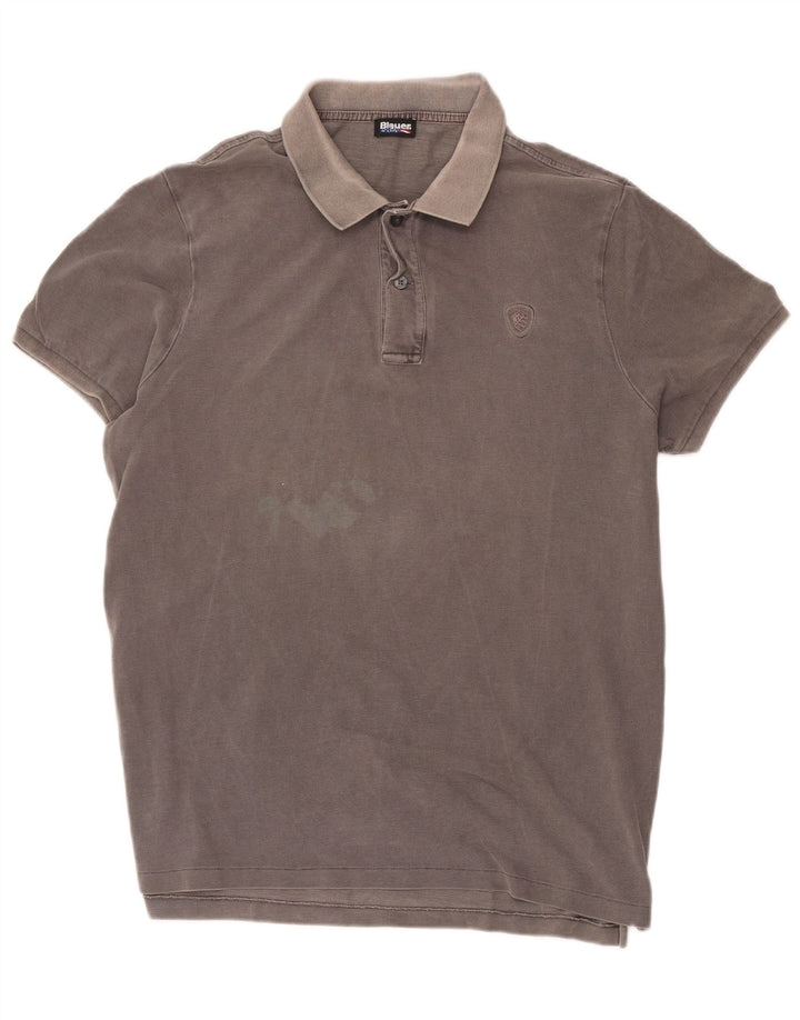 Blauer Polo Regular Fit para Hombre 2XL Algodón Gris