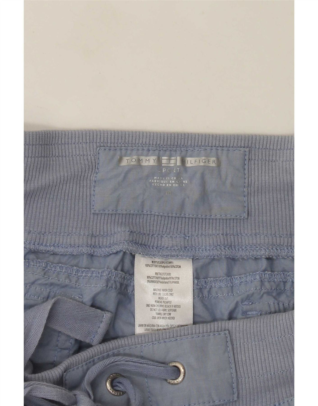 Tommy Hilfiger Pantalones Capri para Mujer Medianos W30 L22 Algodón Azul