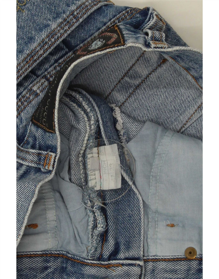 Falda Vaquera Roccobarocco Mujer W33 Grande Algodón Azul