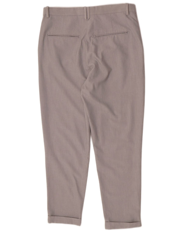 Zara Mens Tapered Regular Chino Trousers EU 40 Medium W31 L25 Grey