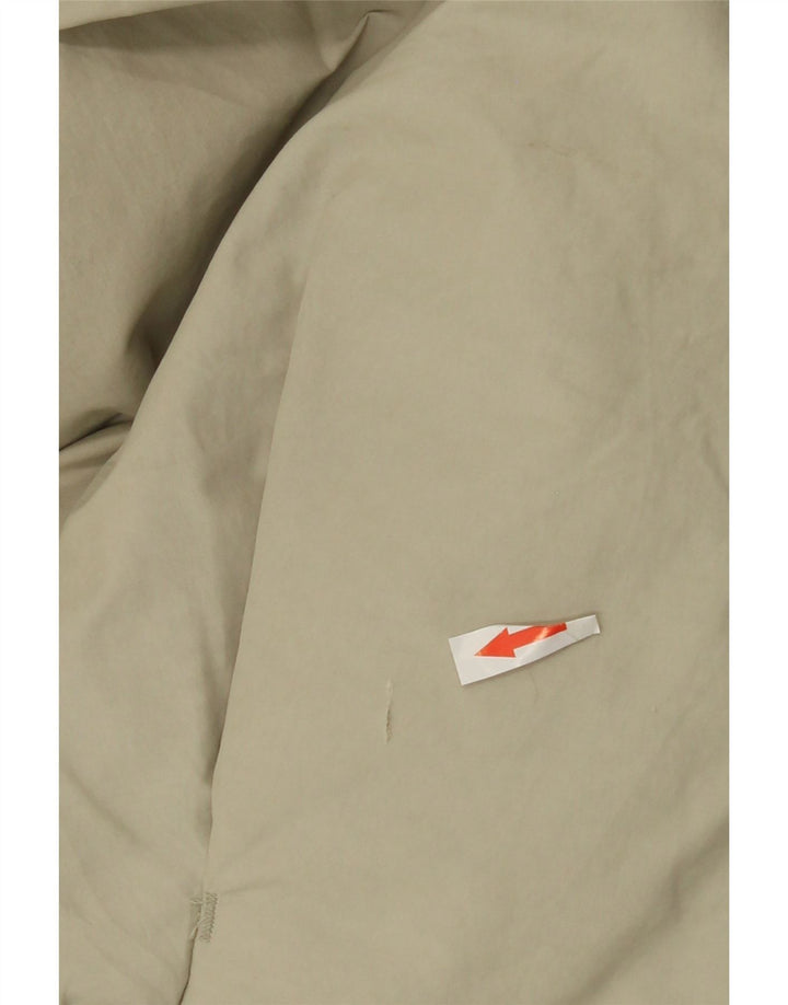 Zara Mujer Chaqueta Acolchada Extragrande UK 10 Small Gris Algodón
