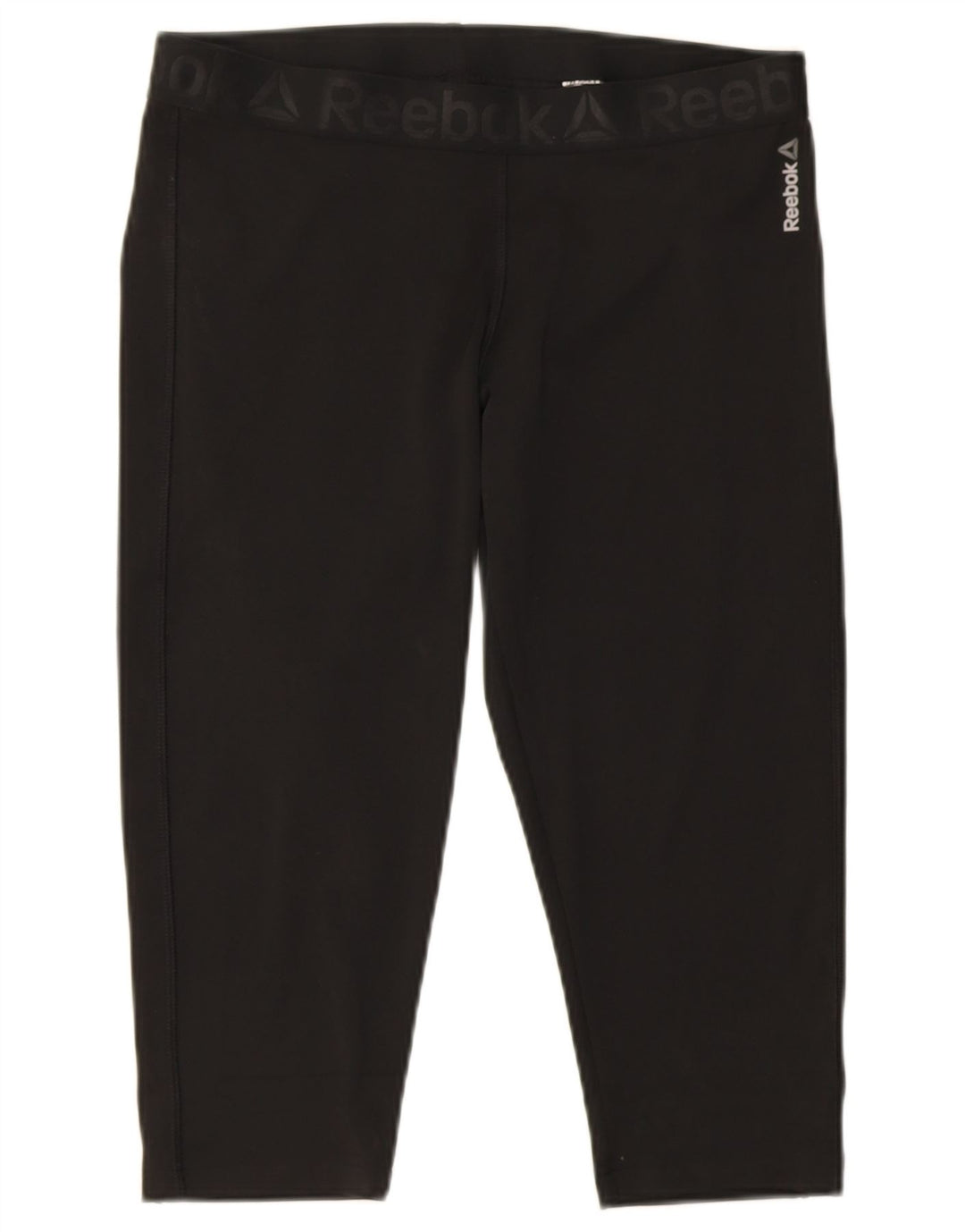 Reebok Leggings Capri para Mujer UK 16/18 Grande Negro Poliéster